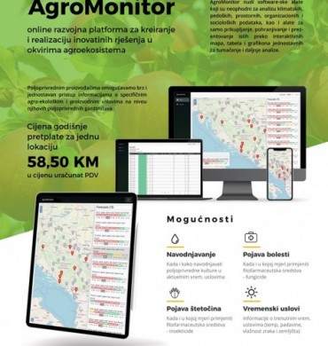 Podr&scaron;ka inovativnoj online platformi u poljoprivredi